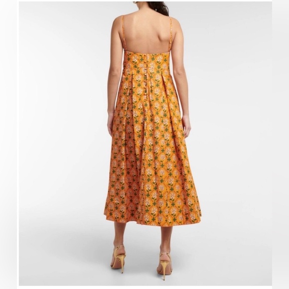 NWT AGUA BY AGUA BENDITA Mambo Herbal Floral Midi Dress - Picture 4 of 8